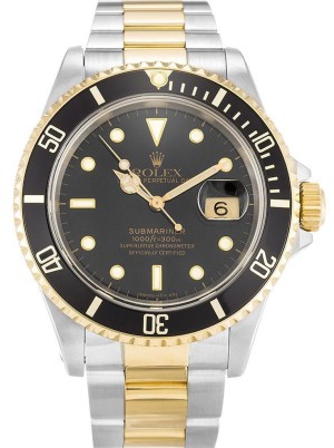rolex submariner 40mm czarna tarcza 16613