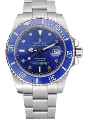 rolex submariner 40mm niebieska tarcza 622638