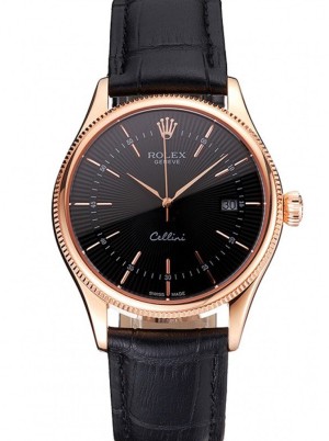 superclone rolex cellini 38mm czarna tarcza rep016799