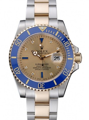 rolex submariner 42mm złota tarcza rl55